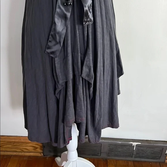 Buffalo David Bitton Gray Asymmetrical Wrap Sundress - Picture 5 of 15